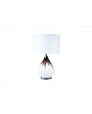LAMPADA IN VETRO 52CM M-39 BIANCO