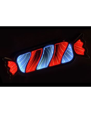 CANDY INFINITY 40CM C/TRASF.BIANCO/ROSSO