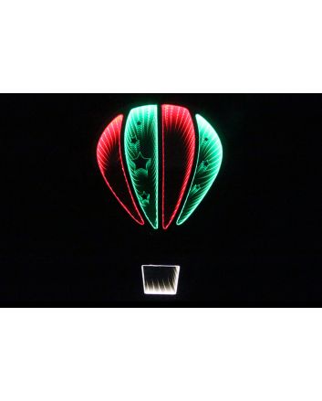 MONG.INFINITY H.62CM C/TRASF.ROSSO/VERDE