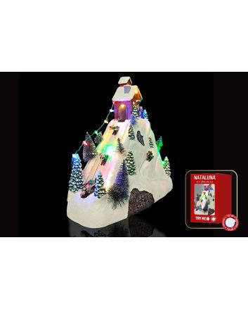 PAESAG.C/MUS+MOV BAT. 13,5X9,2X17,4CM TRYME