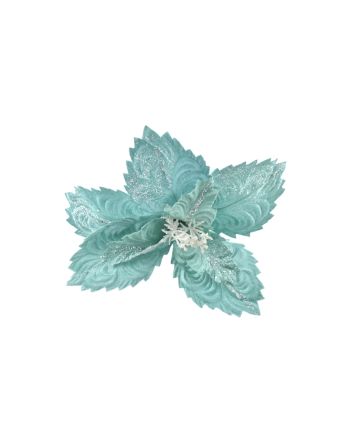 FIORE C/CLIP M.W7-22203 AZZURRO/BIANCO