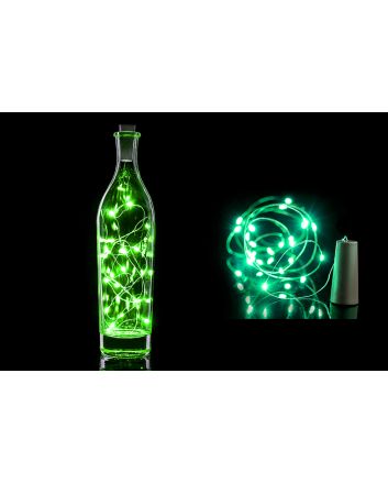 STRINGA 20LED 2MT TME PER BOTTIGLIA VERDE