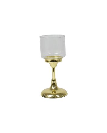 P/CANDELA 1FUOCO 11X11X34CM M.79CG ORO