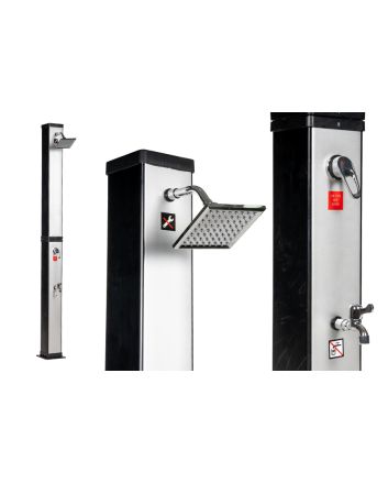 DOCCIA SOLARE DA GIARDINO 40L 213X15CM