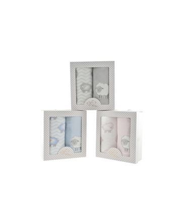 SET 2 PLAID 90X75CM 3ASS M.011 PECORA