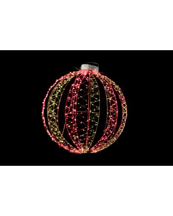 SFERA FOLDING 50CM 240LED U/EST.CALDO/ROSSO