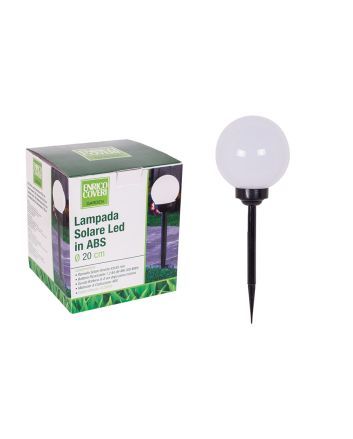LAMPADA SOLARE SFERA D.20CM LED DUAL USE