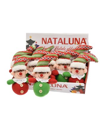 APP. ELFO 2ASS M.XCN31830 H.18CM ROSSO/VERDE