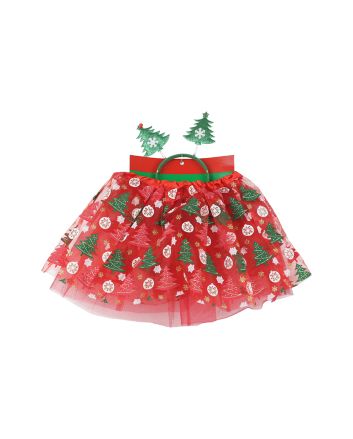 SET 2PZ TUTU 4-6 ANNI (H.120CM) M.729-4 ROSSO