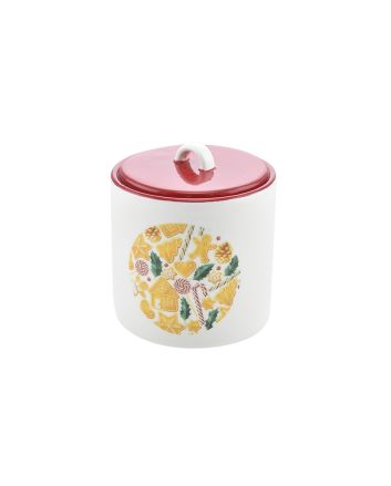 BARATTOLO CERAMICA 13.5X13.5X15.5CM D.ALBERO