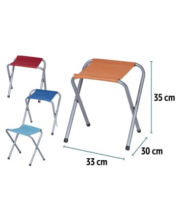 SGABELLO PIEGHEVOLE 33X30X35CM 4ASS M.12