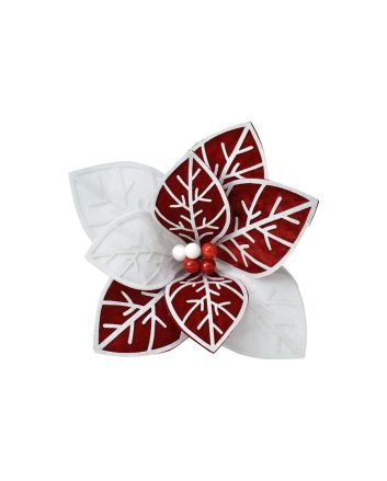 FIORE G/CORTO D.26XL.20CM M.1212-8 ROSSO/BCO