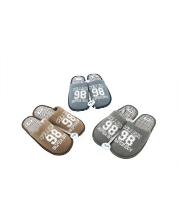 PANTOFOLA UOMO 41/46 3 ASS 3650