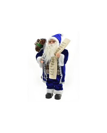 BABBO NATALE 60CM DES.2 BLU
