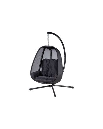 POLTRONA SOSPESA C/CUSCINO 135X100X182 NERO