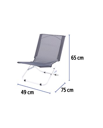 SPIAGGINA ACC/TXT 61X48X62CM GRIGIO