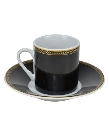 TAZZINE 6PZ 90CC C/PIATTINO TONDO DEC.2505