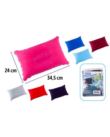 CUSCINO GONFIABILE 24X34,5CM 7 COLORI