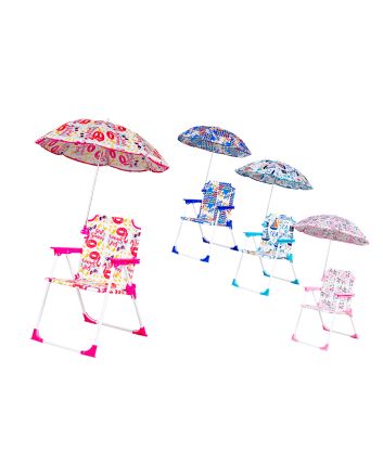 SEDIA C/OMBELLINO BIMBO 37X25X52CM 4ASS