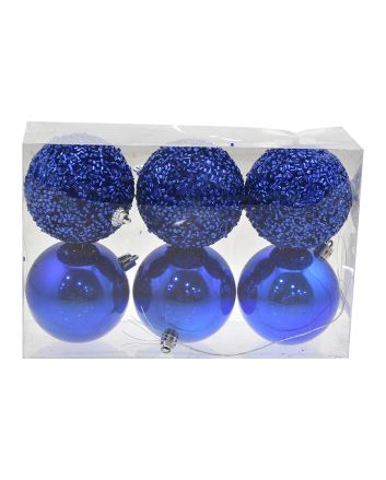 BOX 6 SFERE 7CM M.504 BLU