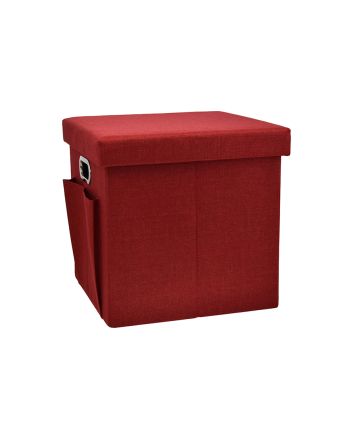 POUF LI/PL C/TASCHE 38X38X38CM M.L02-12 ROSSO