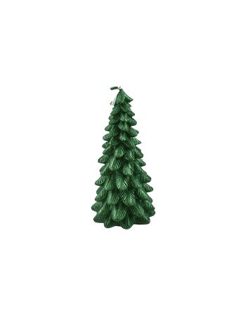 CANDELA ALBERO 6X6X12CM M.284 VERDE SC.