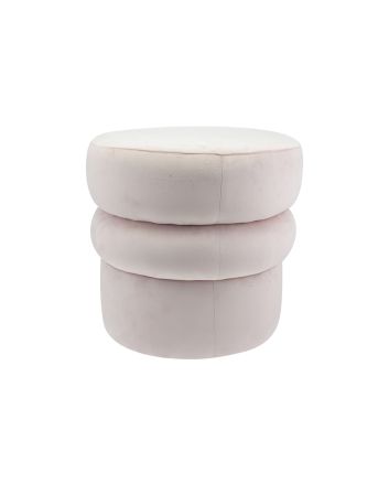 POUF VELLUTO 40X40X40CM M.28-58 ROSA