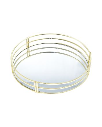 CENTRO TAVOLA TONDO 30X4,5CM 992 ORO