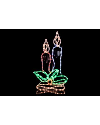 CANDELE 42X70CM 144LED IP44 USO ESTERNO RGB