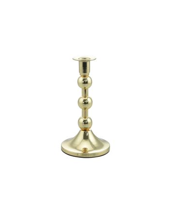 P/CANDELA 1FUOCO D.10X19CM BRONZO