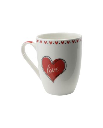 TAZZA BONE CHINA 340ML S.VAL.12