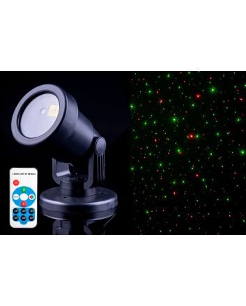 PROIETT.LASER 40CM PUNTI R/G IP44 U.EST.+TEL