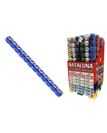 BOX 12 SFERE 7CM LUCIDO BLU IN DISPLAY