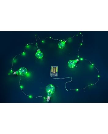 FESTONE 5 LAMPAD.2.5MT 50LED BATTERIA VERDE