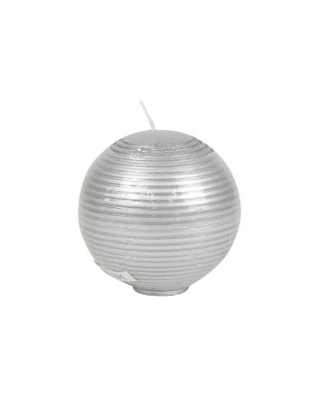 CANDELA SFERA D.9CM M.2291 ARGENTO METAL.