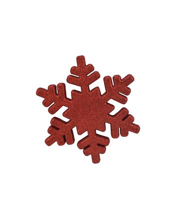 APP.F.NEVE GLITTERATO 25CM M.BX23B563 ROSSO