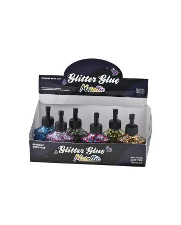 COLLA GLITTER 100ML 6ASS