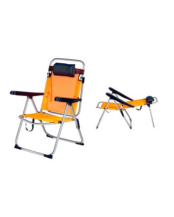 SEDIA PIEG. ALL/TXT 61,5X59X91CM NEON ARANCIO