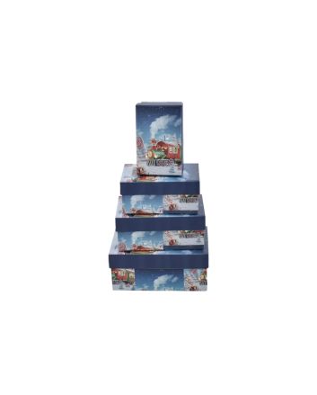 SCATOLA CARTONE 4PZ 17/15/13/11,5CM DES.05