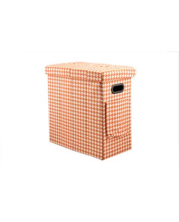 POUF PIED.POULE C/TASC.+MAN.50X27CM ARANCIONE