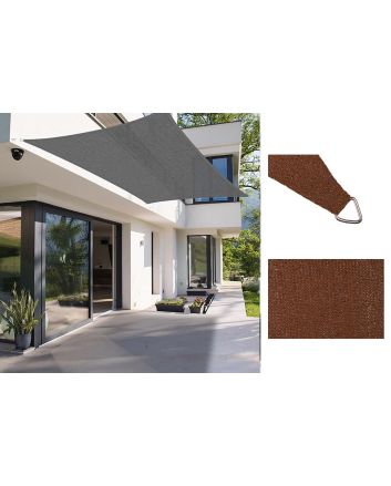 VELA PARASOLE 4X5M 160G MARRONE