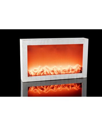 LANT. CAMINO BATT. 61X11.2X37CM BIANCO ANTIC.