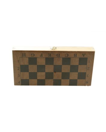 GIOCO SCACCHI 3 IN 1 LEGNO 39X39CM