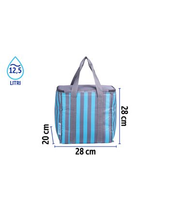 BORSA FRIGO 7MM 12.5LT 28X20X28 GRI/VERDE
