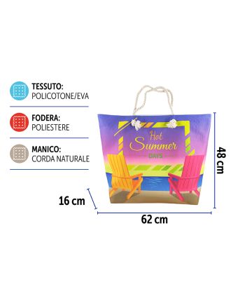 BORSA MARE CORDATA 65X50X17CM DES.5