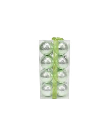 BOX 16 SFERE 7CM M.F CERCHI VERDE CHIARO