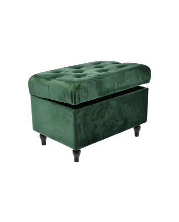 BAULE VELL.C/PIEDI 50X34CM L1 VERDE SC.