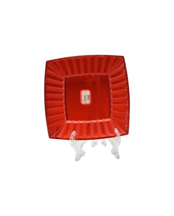 SET 5PZ PIATTP QUAD. 16CM M.P015 ROSSO