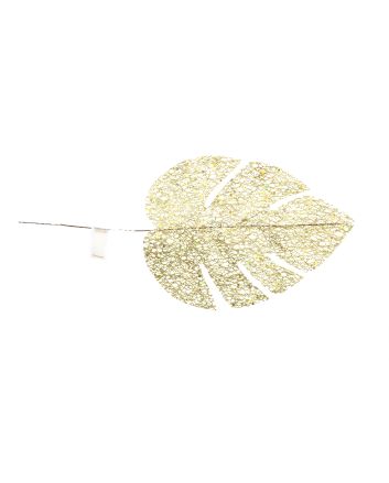 FOGLIA GLITTERATA 35CM TYH21753 ORO