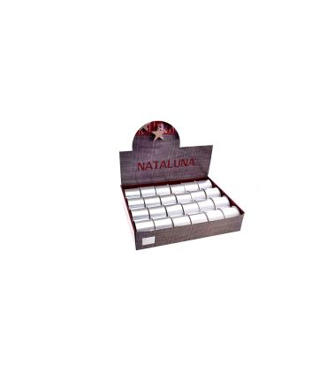 NASTRO NATALIZIO 6,3CMX2,7M ARGENTO MOD.2